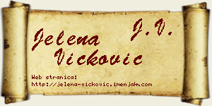Jelena Vicković vizit kartica